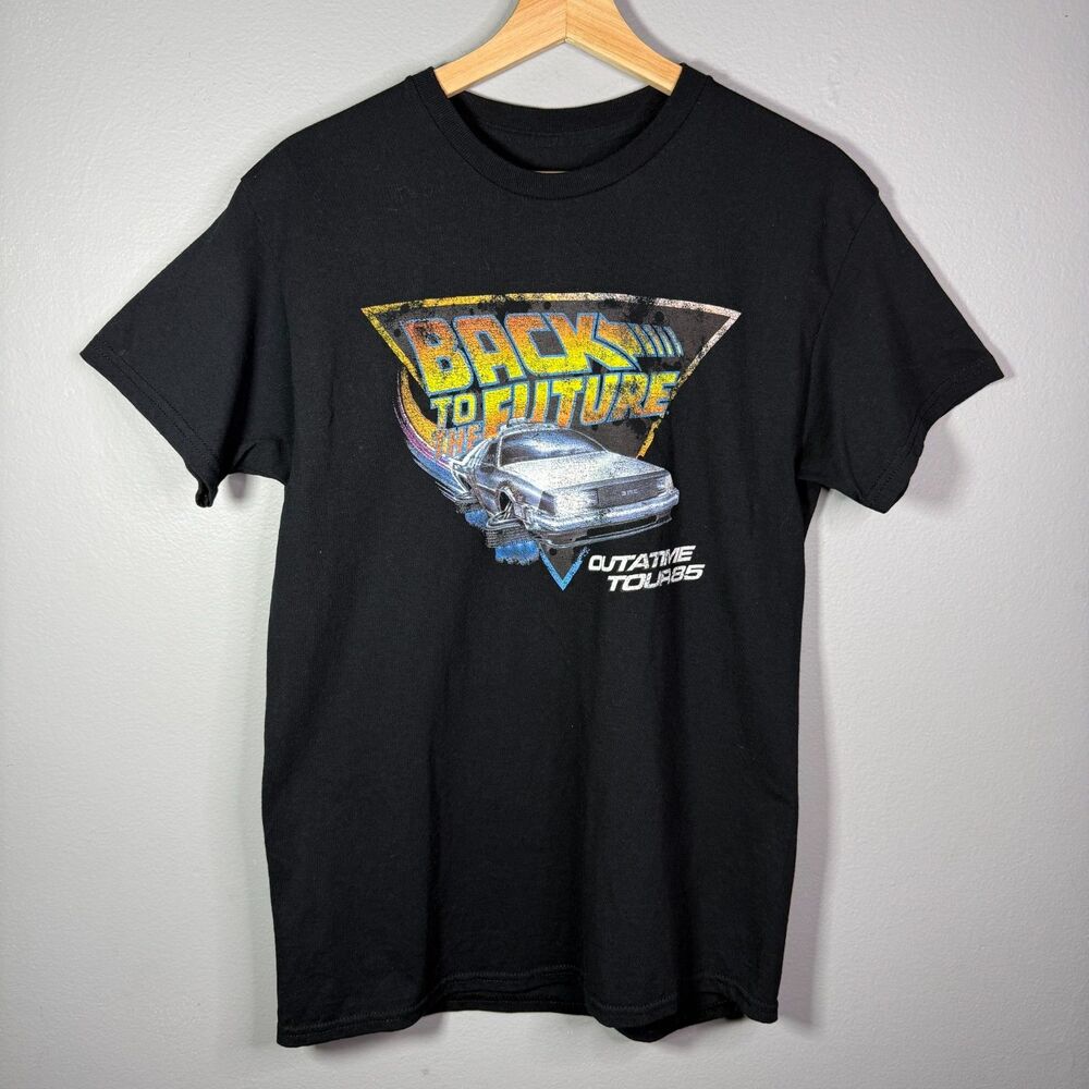 Back to the Future Outatime Tour 85 DeLorean Loot Crate Exclusive T-Shirt Sz M